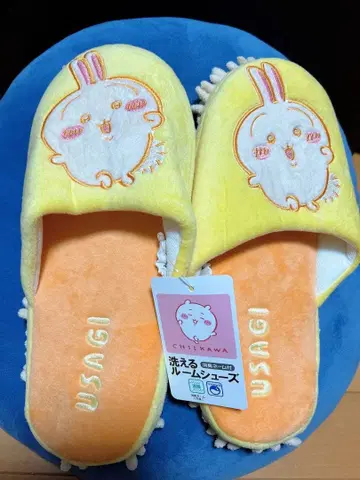 치이카와 (먼작귀) 세탁 가능한 룸슈즈 [ 토끼 ]