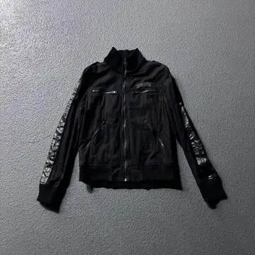 바이커 집업 재킷 Y2K 헤이세이 시크 스타일 락