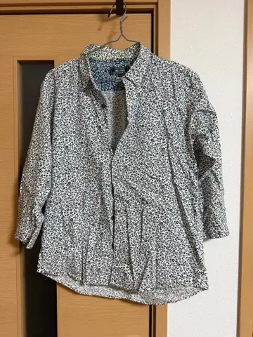 BEAMS 꽃무늬 반팔 셔츠 S