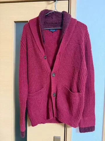 ABAHOUSE 버건디 가디건 사이즈 2