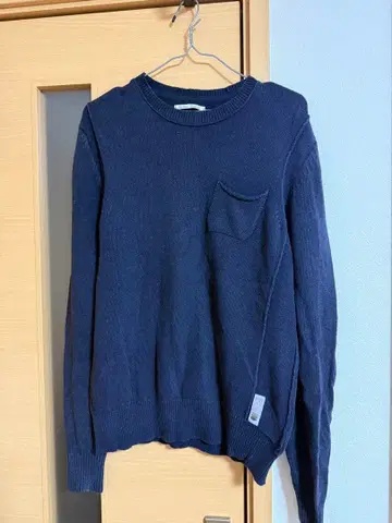 REPLAY 네이비 크루넥 니트