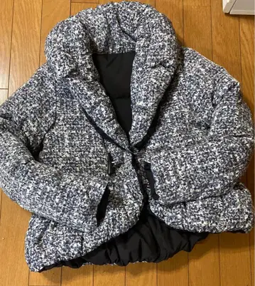 리버서블 다운 자켓 네이비 블랙