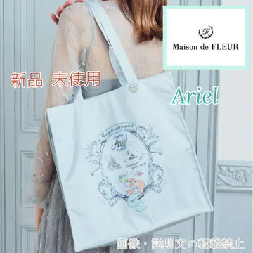 새상품 메종 드 플뢰르 스퀘어 토트백 디즈니 프린세스 아리엘