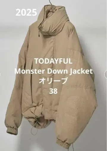 TODAYFUL 몬스터 다운 재킷 올리브 38