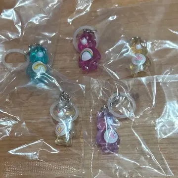 케어베어 클리어 마스코트 참 메지루시 액세서리 컴플리트