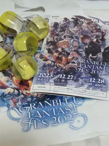 그랑블루 판타지 페스티벌 2025 입장 혜택 리플렛 리얼 x 6