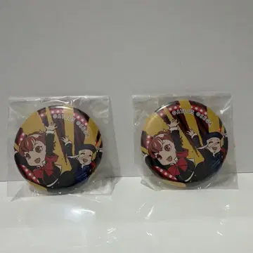 PQ2 LINE 스탬프 캔 배지 하무코와 준페이