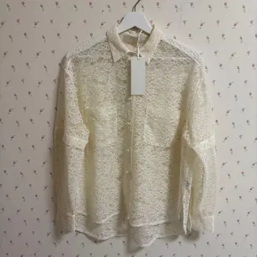 택 포함 새상품 마릴린문 레이스 2way 셔츠 블라우스