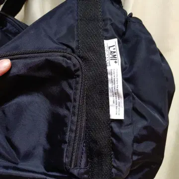 블랙 나일론 다기능 백팩