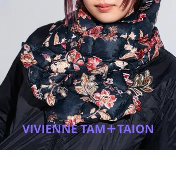 새상품급 비비안 탐 타이온 다운 머플러 초경량