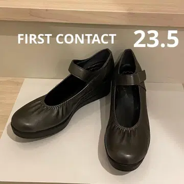 [새상품급] 퍼스트컨택트 웨지솔 펌프스 23.5 그레이