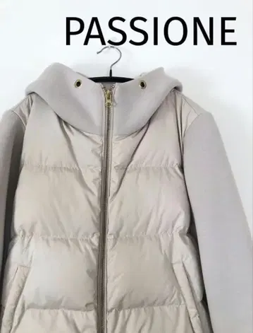 PASSIONE 베이지 다운 자켓