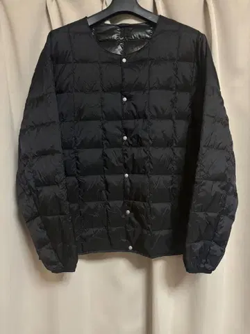 TAION 타이온 베이직 크루넥 버튼 이너 다운 자켓