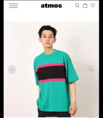 atmos 아토모스 새상품 패널 보더 티셔츠