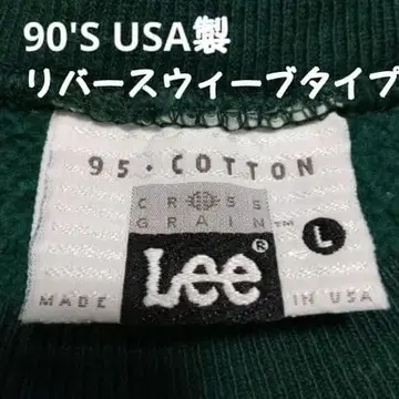 USA제 90'S Lee 95 코튼 크로스 그레인 리버스 위브 타입