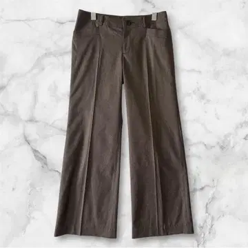 23구 온워드 카시야마 / 브라운 플레어 와이드 팬츠 양모 캐시미어 40
