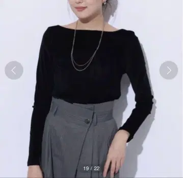 새상품 미사용 택 포함 Mystrada 벨로아 롱T