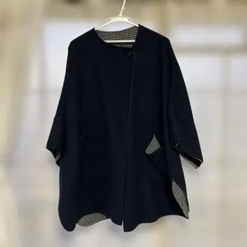 리버서블 판초 코트