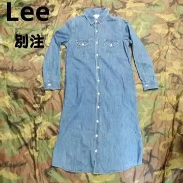 Lee 별주 나노 유니버스 데님 셔츠 원피스