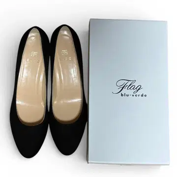 미사용 24.5cm 블랙 펌프스 미츠코시 구매 로우힐 4cm 박스 있음