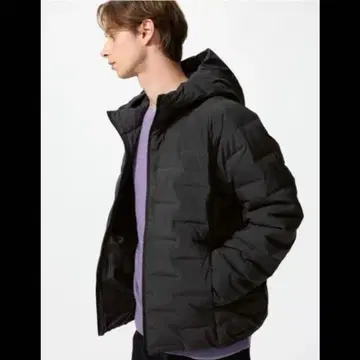 UNIQLO 퍼프 테크 후드티 2024년 모델 남성용 3XL 블랙