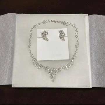 annanwedding 지르코니아 목걸이 세트 귀찌 NN02