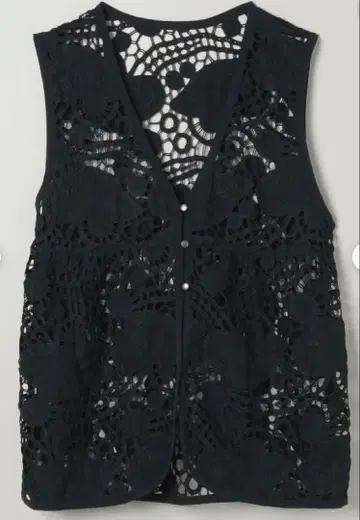 JEANASIS 지나시스 레이스 샤기 베스트