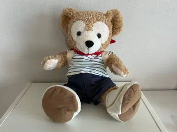 더피 공식 코스튬 스트라이프 패턴 셔츠 데님 오버롤