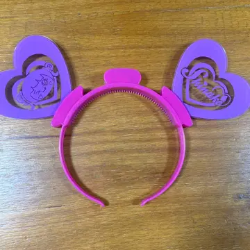 하라주쿠 페스티벌 시나코 프린세스 퍼플 하트 머리띠