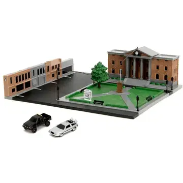 백 투 더 퓨처 힐밸리 시계탑 디오라마 드로리안 모형