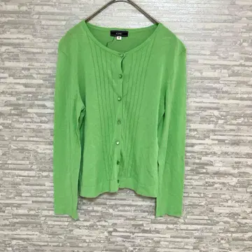 에스피에 그린 가디건 36 사이즈 겉옷 캐주얼 출퇴근 통학