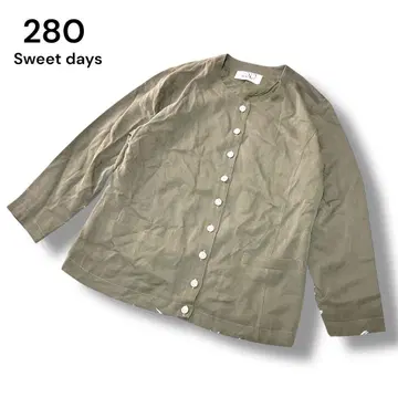 280 Sweet days 노카라 자켓 9호 엘레강트 카키 계열