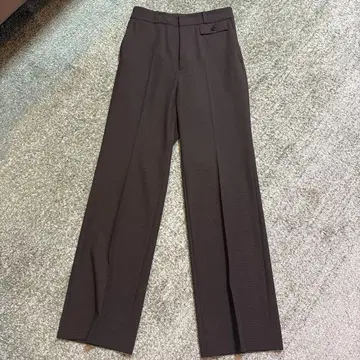 AOKI MeWORK TR 스트레치 플레어 팬츠 브라운 체크