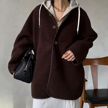 DOU DOU [ 폭넓게 즐길 수 있는 ] 리버서블 보아 코트