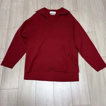 투모로우랜드 tricot 스키퍼 니트 울 레드