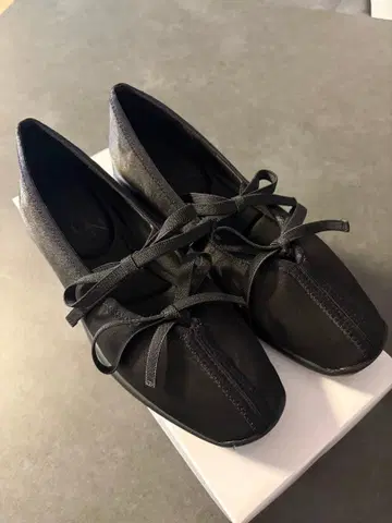 LE TALON 더블 리본 발레리나 23.5cm