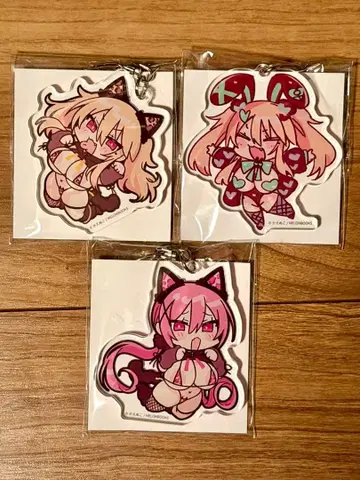 아크릴 키링 [치비갸루즈 츠미키짱 미야짱] 카에누코