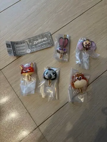 주토피아 아이스캔디 참 5종 닉 주디 피닉 외