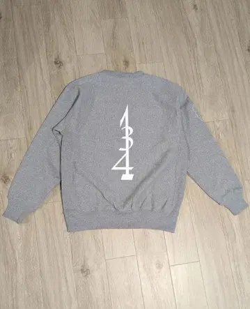 헤비 웨이트 맨투맨 트레이닝복 속기모 UNITEDAthle 그레이 L