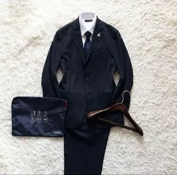 [행거] LARDINI easywear 그레이 버스아이 울 수트 46
