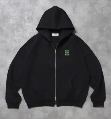 페인 지퍼 후드티 로고