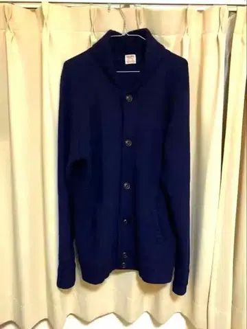 SHIPS 네이비 버튼 니트 가디건 쉽스 V넥