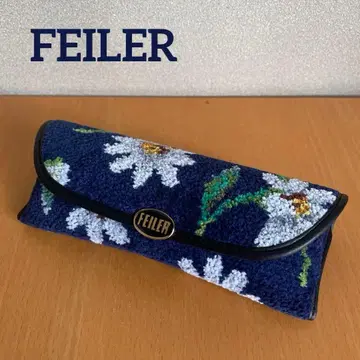 [새상품] FEILER 안경 케이스 화이트 마가렛 네이비