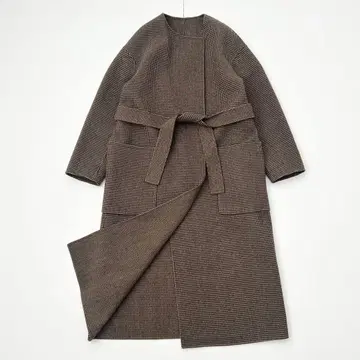 새상품급 유나이티드 애로우즈 더블 페이스 코트 리버서블 브라운 36