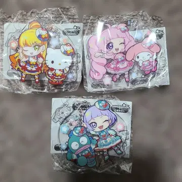 비밀의 아이프리 산리오 캐릭터즈 아크릴 키링 3개 세트