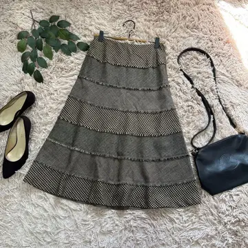 5080 트리니티 롱 캉캉 스커트 / [ 1 ] 베이지 / 패치워크풍