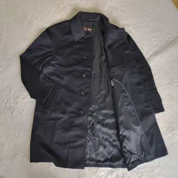 윈드아머 캐시미어 100% 스텐카라 코트 롱 그레이 남성용