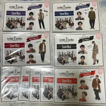 SnowMan 스티커 씰 Anniversary 9장