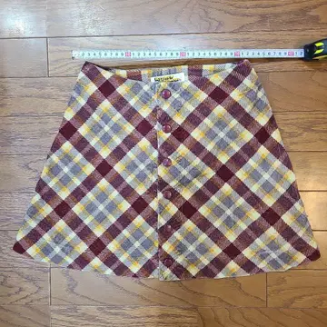 Hysteric Glamour 체크 무늬 코듀로이 미니 스커트