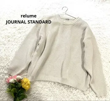저널 스탠다드 레뮤 [ M ] 상의 니트 스트레치 리브 긴팔